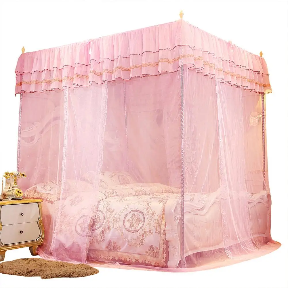 Luxury Polyester Princess Three Side Openings Post Bed Curtain Canopy Netting Mosquito Net Bedding
Luxury Polyester Princess Three Side Openings Post Bed Curtain Canopy Netting Mosquito Net Bedding
