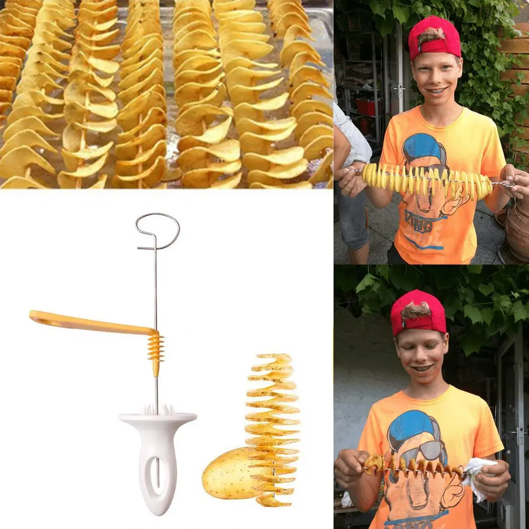 Spiral Cutter Manual Patato Picture Tool Potato Cutter Kitchen Rotate Twisted String As DIY
Spiral Cutter Manual Patato Picture Tool Potato Cutter Kitchen Rotate Twisted String As DIY