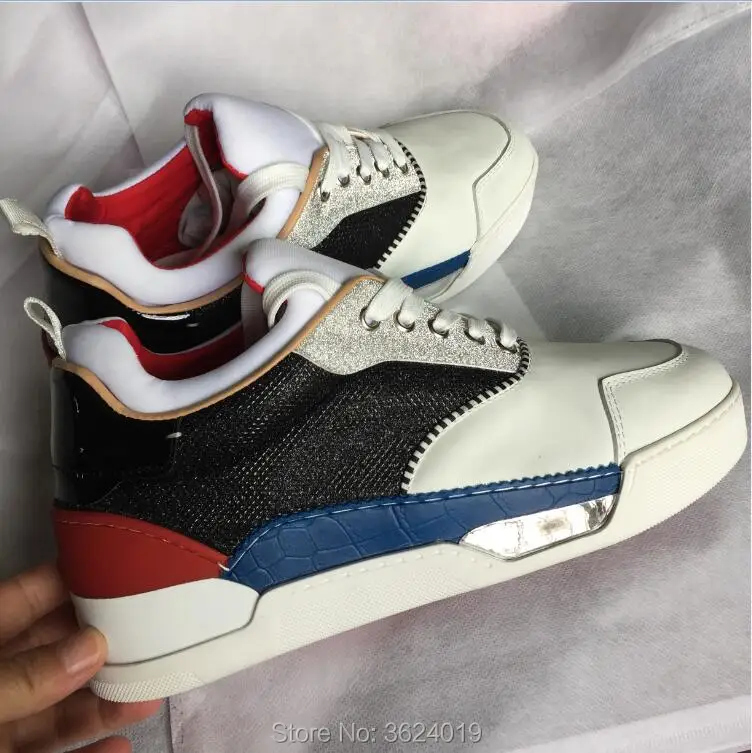 High-Cut cl andgz Newest Mixed colors Black Glitter Lace-up Shoe Red bottom For Man shoes Sneakers Leather Loafers 2018 Footwear
High-Cut cl andgz Newest Mixed colors Black Glitter Lace-up Shoe Red bottom For Man shoes Sneakers Leather Loafers 2018 Footwear