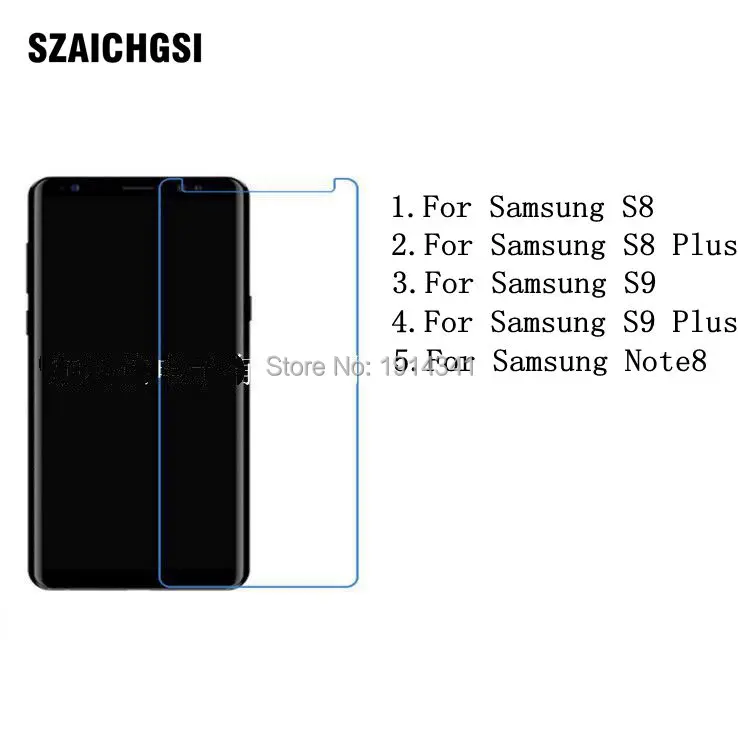 1000pcs/lot clear screen protector for samsung galaxy s 8 9 plus note8 screen protective film screen guard with cleaning cloth
1000pcs/lot clear screen protector for samsung galaxy s 8 9 plus note8 screen protective film screen guard with cleaning cloth