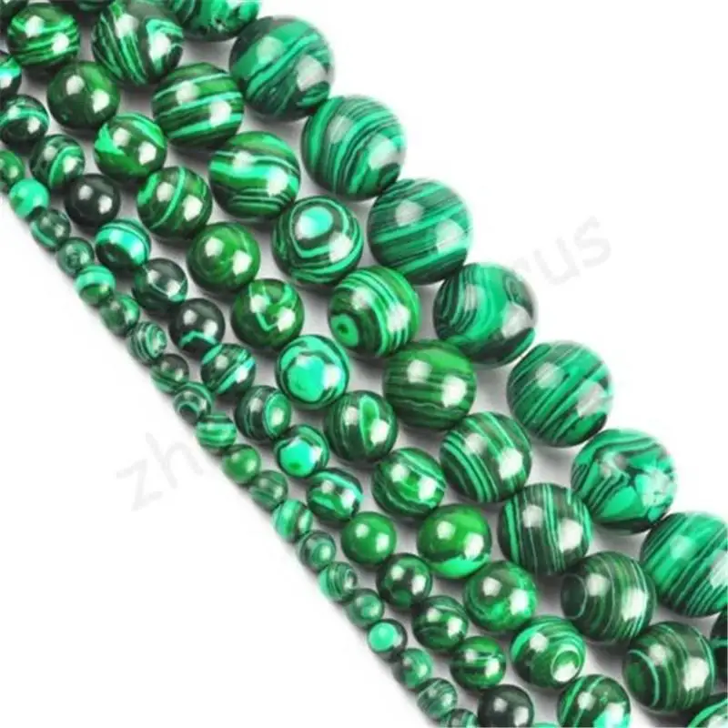 Hot 4 6 8 10 12mm Green DIY Spacer Loose Beads For Bracelet Making Natural Stone Necklace Malachite Bead Handmade Jewelry
Hot 4 6 8 10 12mm Green DIY Spacer Loose Beads For Bracelet Making Natural Stone Necklace Malachite Bead Handmade Jewelry