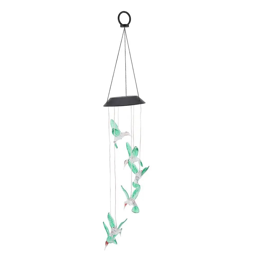 Trochilus Solar Wind Bell Chimes LED Light Color Changing Pendant Bell Yard Garden Decor
Trochilus Solar Wind Bell Chimes LED Light Color Changing Pendant Bell Yard Garden Decor