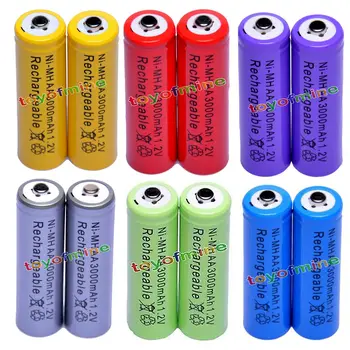 2018 lot 1.2V 3000mAh Ni-MH AA Pre-Charged Rechargeable Batteries For Toys Camera Microphone yellow/red/purple/green/blue/grey
2018 lot 1.2V 3000mAh Ni-MH AA Pre-Charged Rechargeable Batteries For Toys Camera Microphone yellow/red/purple/green/blue/grey