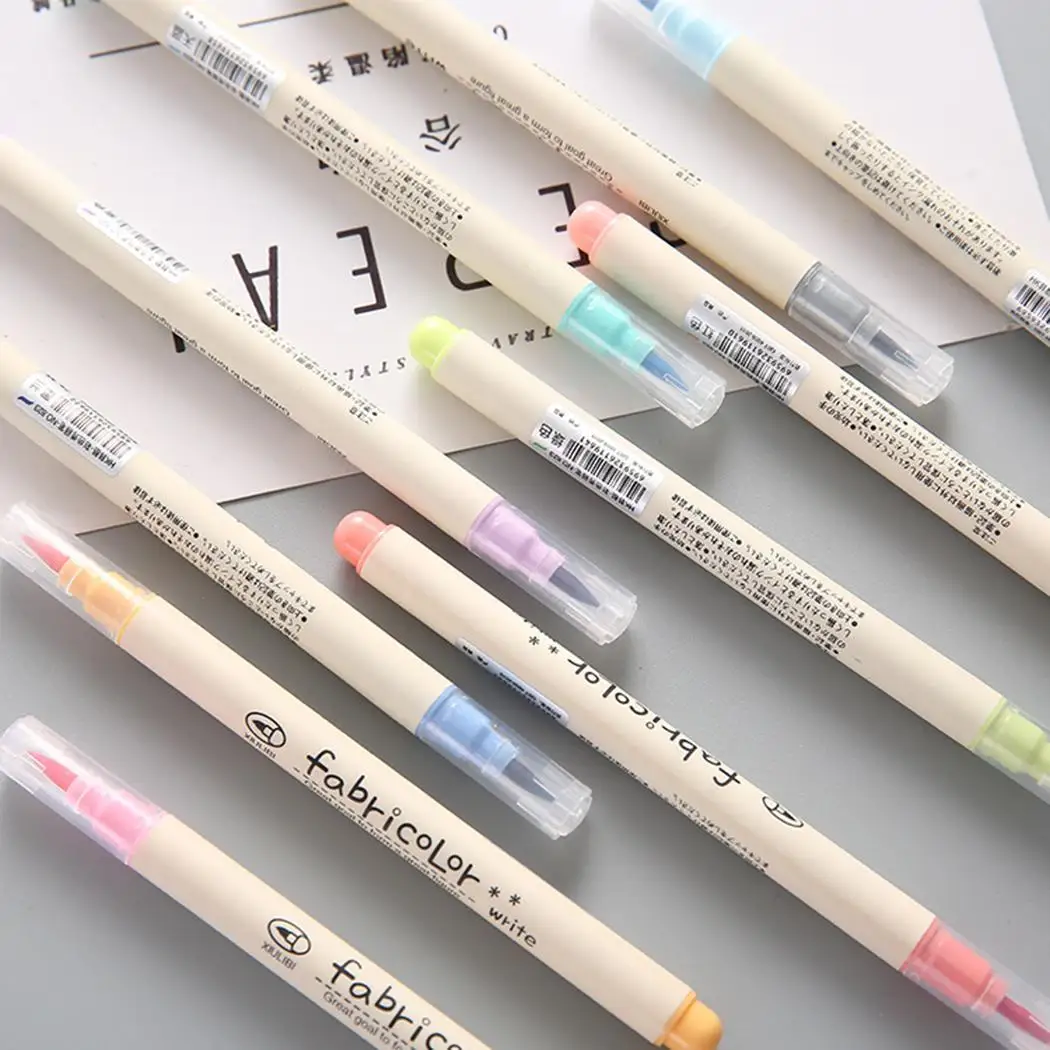 10pcs/Set Art Marker Pens Soft Brush Pen For Drawing 0.5mm Watercolor Art Plastic Fashion Marker Pens 10 colors
10pcs/Set Art Marker Pens Soft Brush Pen For Drawing 0.5mm Watercolor Art Plastic Fashion Marker Pens 10 colors