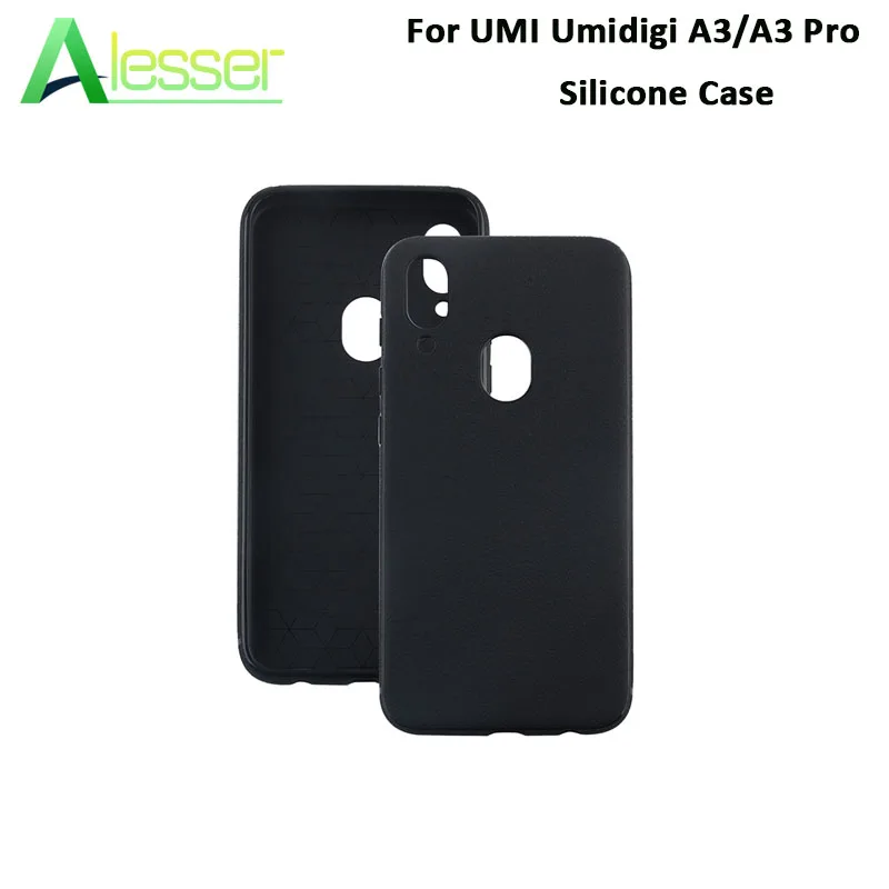 Силиконовый противоударный чехол Alesser для UMI Umidigi A3 одноцветная задняя крышка из