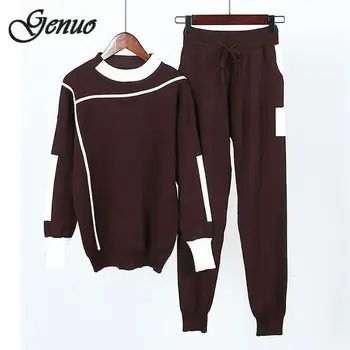 Women Knitted Sweaters Pants 2PCS Track Suits Woman Casual Knitted Trousers+Jumper Tops Clothing Sets Vestidos
Women Knitted Sweaters Pants 2PCS Track Suits Woman Casual Knitted Trousers+Jumper Tops Clothing Sets Vestidos
