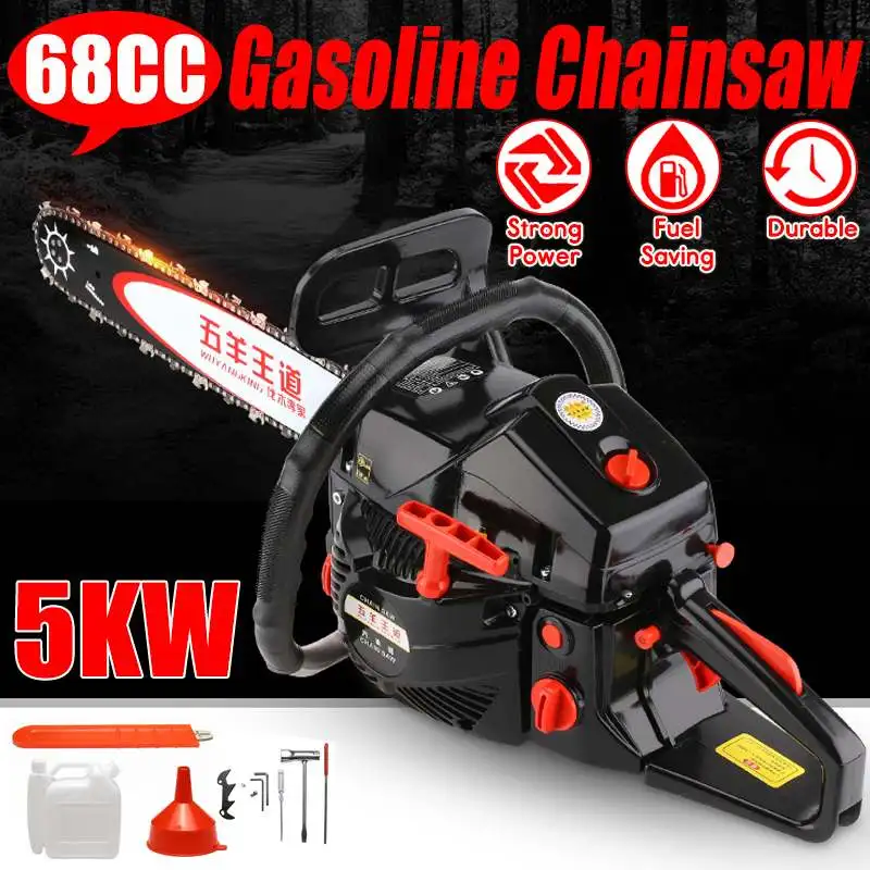 Professional Chainsaw 20 inch 5000W Bar Gas Gasoline Powered Chainsaw 62cc Engine Cycle Chain Saw for Woodworking
Professional Chainsaw 20 inch 5000W Bar Gas Gasoline Powered Chainsaw 62cc Engine Cycle Chain Saw for Woodworking
