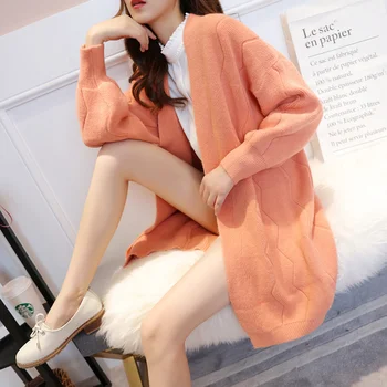 Long Cardigan Sweater Ladies 2019 Spring Autumn Fashion Knit Sweater Women Casual V-neck Long Sleeve Sweater Coat
Long Cardigan Sweater Ladies 2019 Spring Autumn Fashion Knit Sweater Women Casual V-neck Long Sleeve Sweater Coat