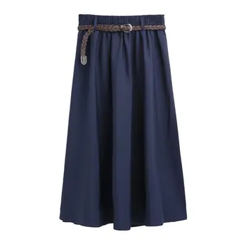 Women Skirt Faldas Mujer Moda 2019 Spring Summer Style Casual Solid Color Elastic Waist Ladies Knee-Length Skirts
Women Skirt Faldas Mujer Moda 2019 Spring Summer Style Casual Solid Color Elastic Waist Ladies Knee-Length Skirts
