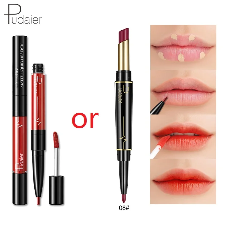 Pudaier 29 Colors 2 In 1 Lip Matte Lipgloss Lipstick Liner Pencil Make Up Waterproof Beauty Cosmetics Lip Tint Maquiagem TSLM2
Pudaier 29 Colors 2 In 1 Lip Matte Lipgloss Lipstick Liner Pencil Make Up Waterproof Beauty Cosmetics Lip Tint Maquiagem TSLM2