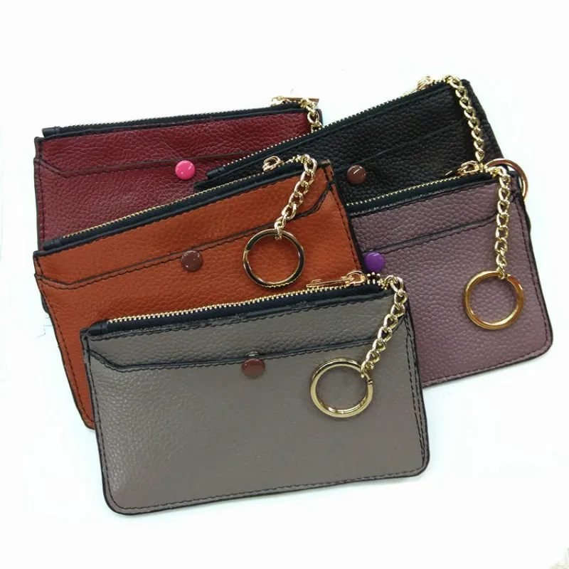 Cowhide Genuine Leather Wallet Small Mini Car Key Pack Zipper Coin Purse with Keychain Ring Slim Pocket Pouch Organizer Bag
Cowhide Genuine Leather Wallet Small Mini Car Key Pack Zipper Coin Purse with Keychain Ring Slim Pocket Pouch Organizer Bag