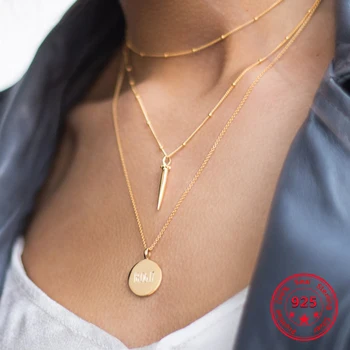 Pure 925 Silver European American Necklace New Design Creative Concise Zircon Bullet Pendant Beads Chain Necklace Fine Jewelry
Pure 925 Silver European American Necklace New Design Creative Concise Zircon Bullet Pendant Beads Chain Necklace Fine Jewelry