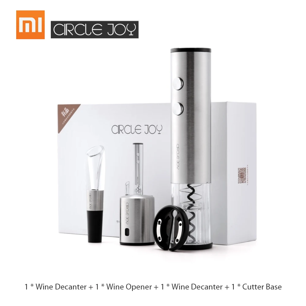 Xiaomi Circle Joy Electric Bottle Opener 4-in-1 Gift Box Set 304 Stainless Steel Packaging Gift Suitable For Family Gatherings
Xiaomi Circle Joy Electric Bottle Opener 4-in-1 Gift Box Set 304 Stainless Steel Packaging Gift Suitable For Family Gatherings