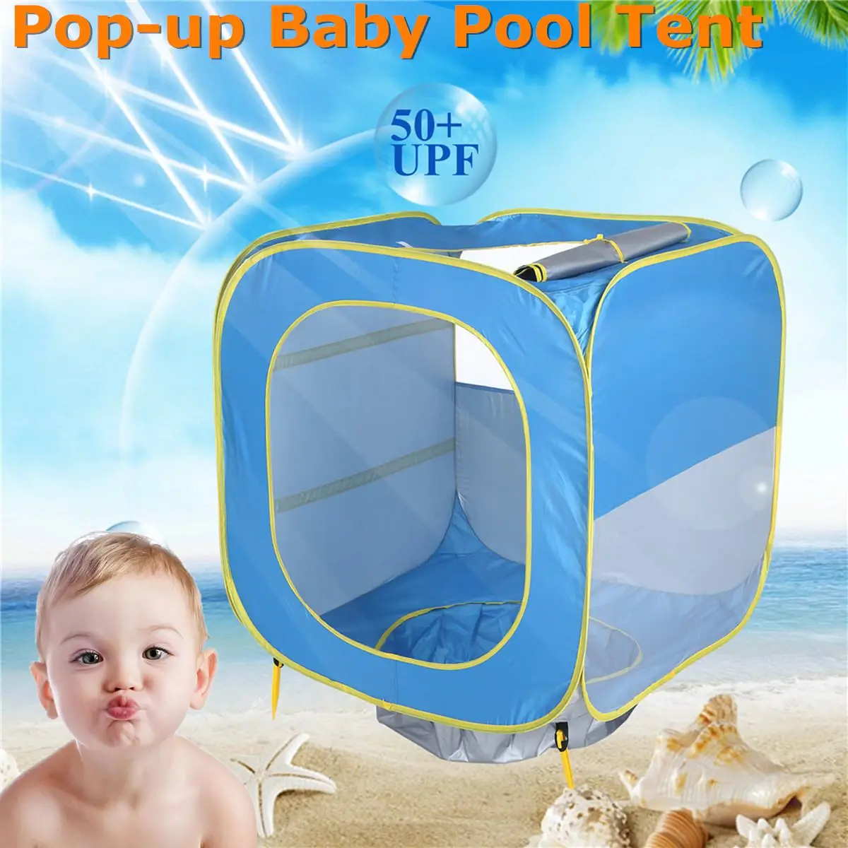 Upf 50+ UV-protection Tent Sunscreen Baby Pool Beach Camping 190T Awning Shelter Waterproof Convenient Design Automatic Bullet
Upf 50+ UV-protection Tent Sunscreen Baby Pool Beach Camping 190T Awning Shelter Waterproof Convenient Design Automatic Bullet