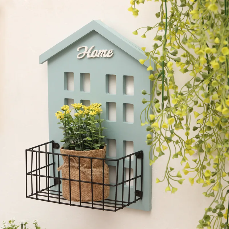 Bedroom Living Room Creative Wooden Wall Wrought Iron Shelf Solid Wood Wall Hanging Flower Stand Wall Decorative Wall Hanging
Bedroom Living Room Creative Wooden Wall Wrought Iron Shelf Solid Wood Wall Hanging Flower Stand Wall Decorative Wall Hanging