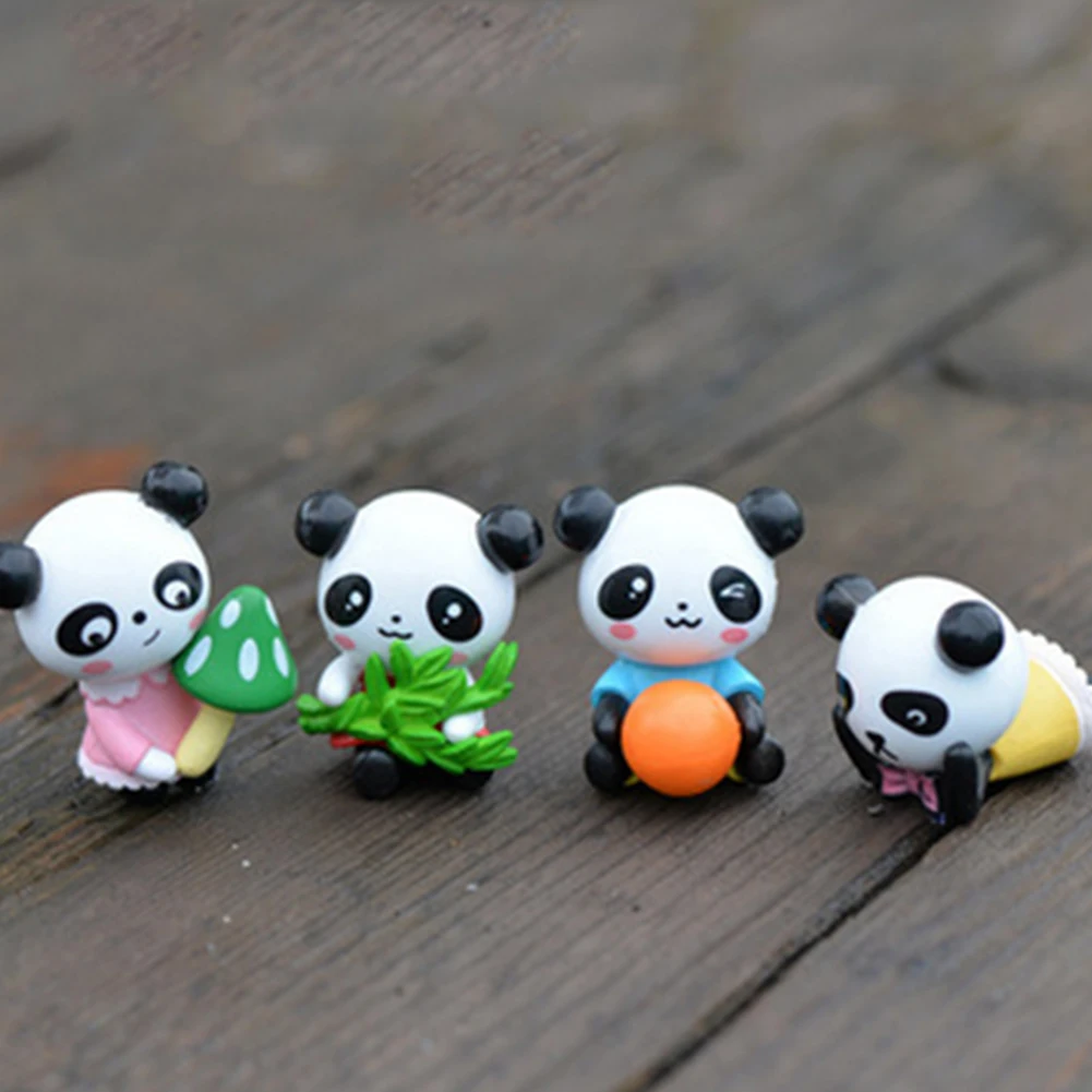 Mini Panda Figurines 4Pcs Cartoon Cake Topper Micro Landscape Accessory Panda Bonsai Ornament Home Decoration Accessories
Mini Panda Figurines 4Pcs Cartoon Cake Topper Micro Landscape Accessory Panda Bonsai Ornament Home Decoration Accessories