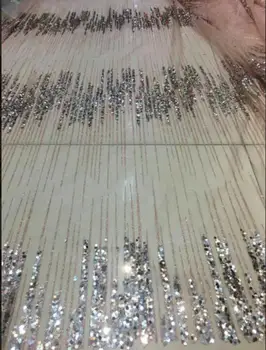 Nigerian Lace Fabric with glued glitter Sat-10.512 French Embroidered lace fabric for party dress
Nigerian Lace Fabric with glued glitter Sat-10.512 French Embroidered lace fabric for party dress