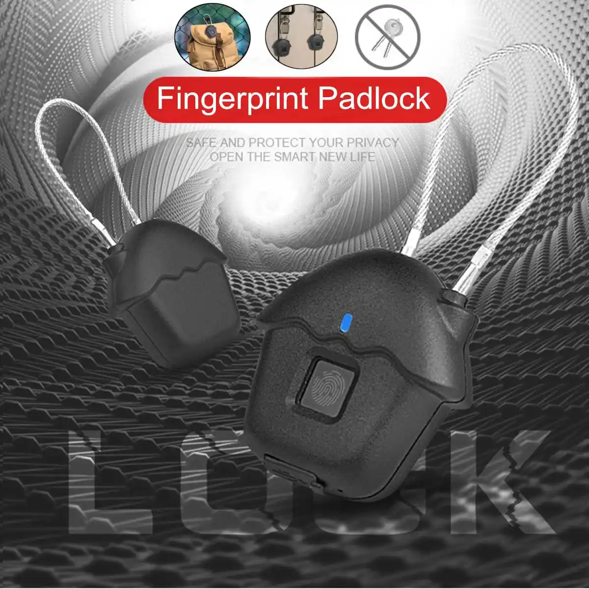 Waterproof Smart USB Charging Fingerprint Lock Anti-Theft Keyless Electric Door Lock Padlock Access Control Security Accessories
Waterproof Smart USB Charging Fingerprint Lock Anti-Theft Keyless Electric Door Lock Padlock Access Control Security Accessories