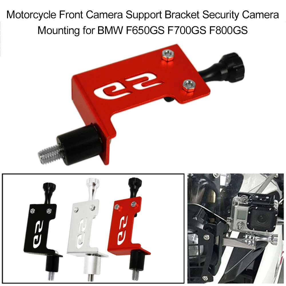 Motorcycle Front Camera Support Bracket Security Camera Mounting Silver for GoPro BMW F650GS F700GS F800GS
Motorcycle Front Camera Support Bracket Security Camera Mounting Silver for GoPro BMW F650GS F700GS F800GS