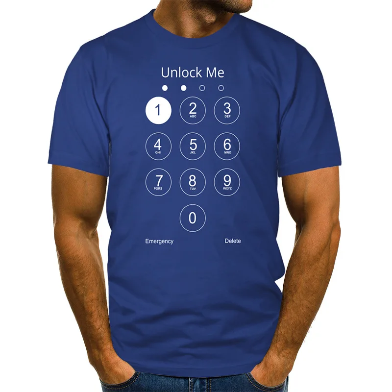 3D Digital Printing Mobile Phone Lock Screen Creative Shirt Men'S Clothing Summer Spring Tops Round Neck Short-Sleeved T-Shirt
3D Digital Printing Mobile Phone Lock Screen Creative Shirt Men'S Clothing Summer Spring Tops Round Neck Short-Sleeved T-Shirt