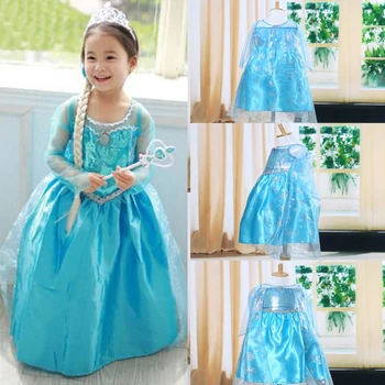 Blue Baby Girls Kids costume Dress Snow Princess Queen Dress Up children's party Gown Cosplay Tulle Dress 3-8Y
Blue Baby Girls Kids costume Dress Snow Princess Queen Dress Up children's party Gown Cosplay Tulle Dress 3-8Y