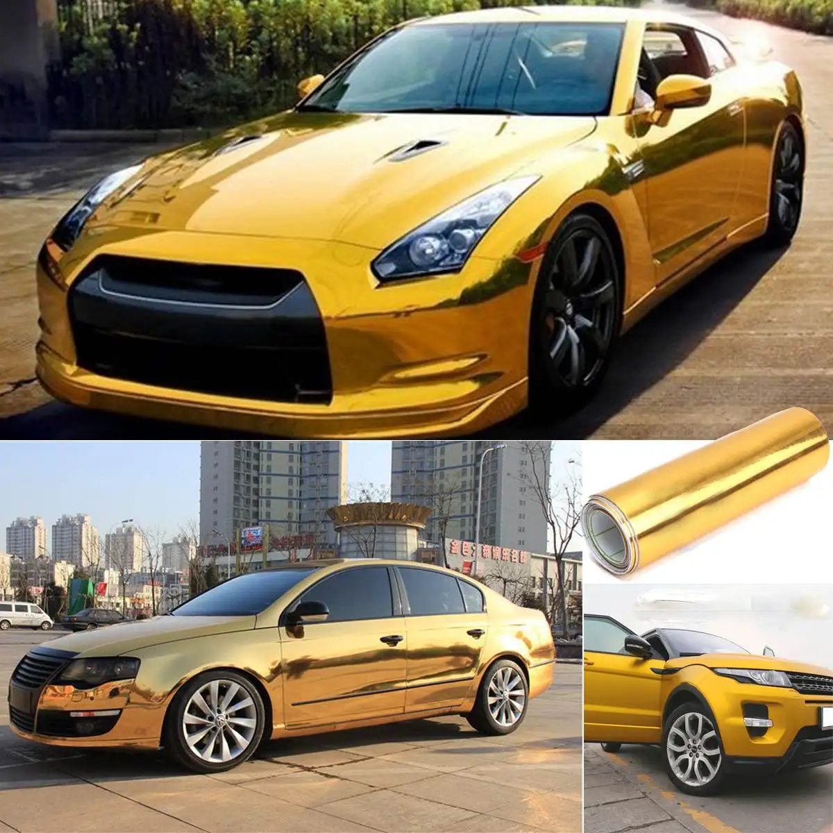 Gold Golden Chrome Mirror Vinyl Wrap Film Car Sticker Decal Bubble Free Air Release DIY Car Styling 10*150cm
Gold Golden Chrome Mirror Vinyl Wrap Film Car Sticker Decal Bubble Free Air Release DIY Car Styling 10*150cm