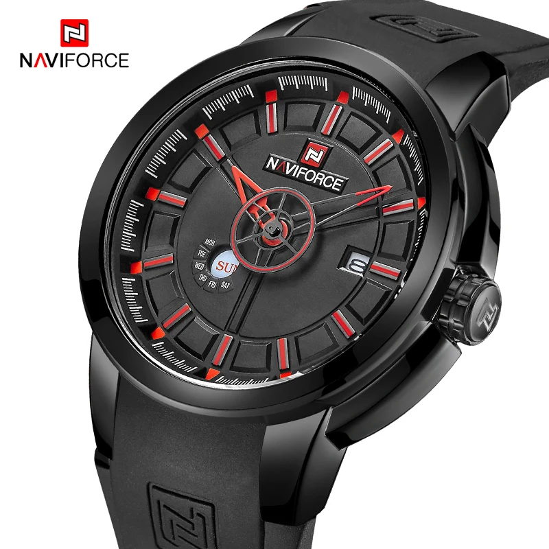 NAVIFORCE Top Brand Men's Sports Military Watches Creative Fashion Waterproof Analog Quartz Wrist Watch Clock Relogio Masculino
NAVIFORCE Top Brand Men's Sports Military Watches Creative Fashion Waterproof Analog Quartz Wrist Watch Clock Relogio Masculino