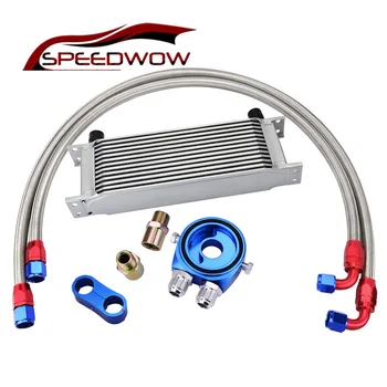 SPEEDWOW 13ROW Racing Oil Cooler Kit+Oil Filter Cooler Sandwich Adapter+AN10 Swivel Hose Fitting+AN10 Divider Clamp Engine
SPEEDWOW 13ROW Racing Oil Cooler Kit+Oil Filter Cooler Sandwich Adapter+AN10 Swivel Hose Fitting+AN10 Divider Clamp Engine