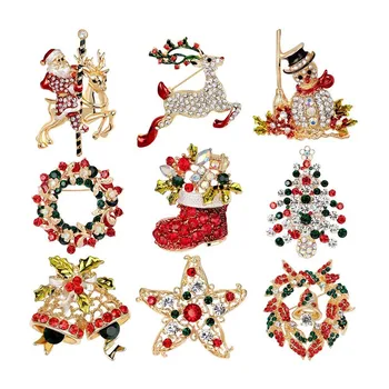9 Pcs Multicolor Christmas Brooch Pin Set For Women Christmas Decoration Jewelry Gifts Gold Color Crystal Animal Brooches Joyas
9 Pcs Multicolor Christmas Brooch Pin Set For Women Christmas Decoration Jewelry Gifts Gold Color Crystal Animal Brooches Joyas