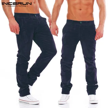 INCERUN Winter Corduroy Pants Men Button Warm Loose Trousers Men Streetwear Leisure Solid Fashion Casual Men Straight Pants 2020
INCERUN Winter Corduroy Pants Men Button Warm Loose Trousers Men Streetwear Leisure Solid Fashion Casual Men Straight Pants 2020