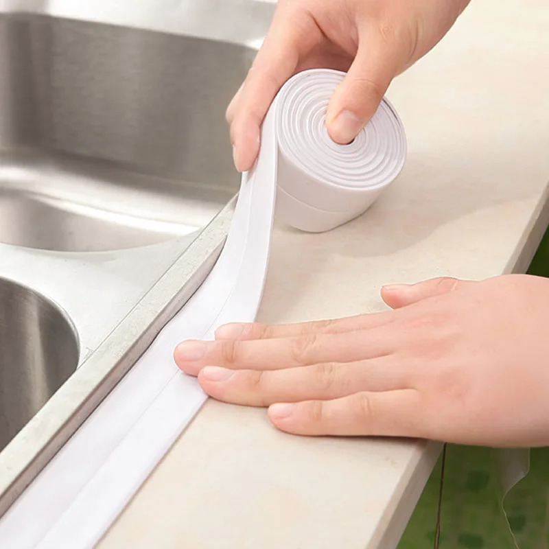 Portable Waterproof White Sealant Tape Bathroom Bathtub Tools PVC Wall Stickers Art Sealing Strip Mildew Resistant
Portable Waterproof White Sealant Tape Bathroom Bathtub Tools PVC Wall Stickers Art Sealing Strip Mildew Resistant