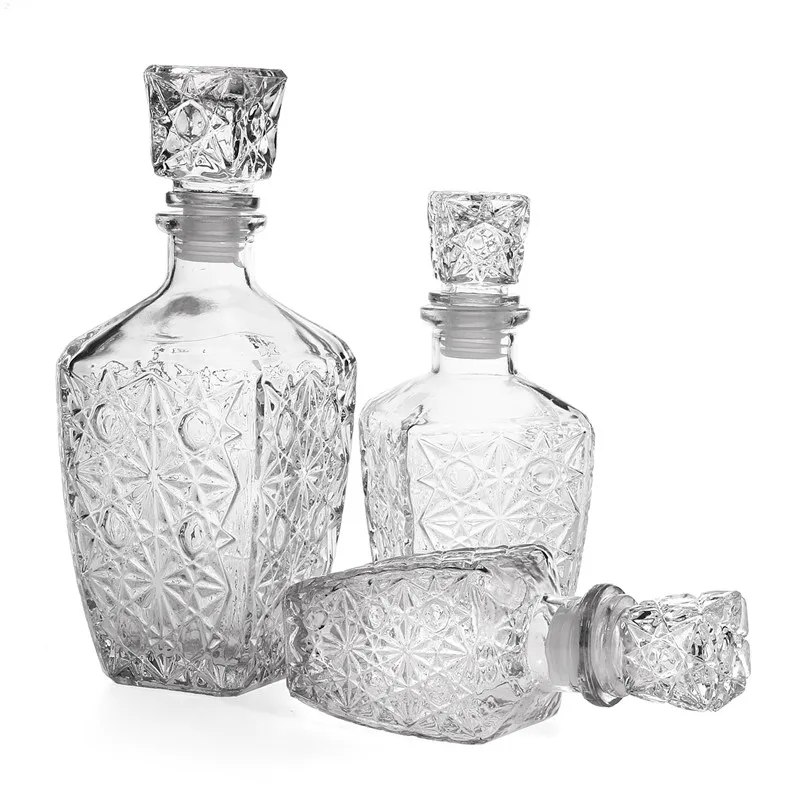 YKPuii Elegant 200ML 500ML 850ML Glass Whiskey Liquor Wine Drinks Decanter Crystal Bottle Wine Carafe Gift
YKPuii Elegant 200ML 500ML 850ML Glass Whiskey Liquor Wine Drinks Decanter Crystal Bottle Wine Carafe Gift