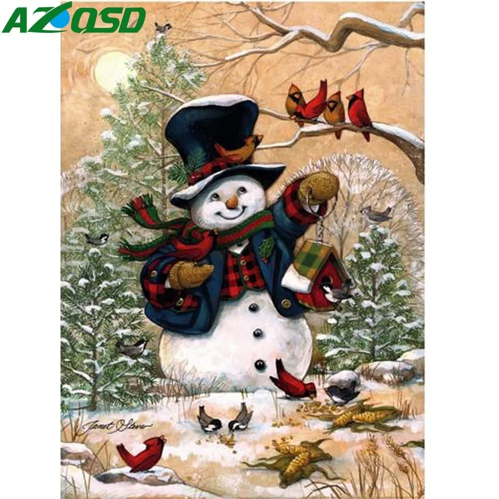 AZQSD Diamond Painting Christmas Snowman 3D Diamond Embroidery Full Square Drill 5D DIY Cross Stitch Mosaic Home Decor
AZQSD Diamond Painting Christmas Snowman 3D Diamond Embroidery Full Square Drill 5D DIY Cross Stitch Mosaic Home Decor