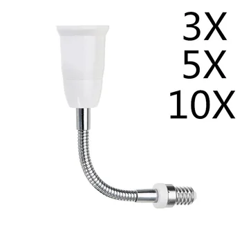 CLAITE 3pcs 5pcs 10pcs 18CM E14 to E27 Flexible Extend Bulb Base Lamp Adapter Screw Holder Converter AC250V NEW
CLAITE 3pcs 5pcs 10pcs 18CM E14 to E27 Flexible Extend Bulb Base Lamp Adapter Screw Holder Converter AC250V NEW