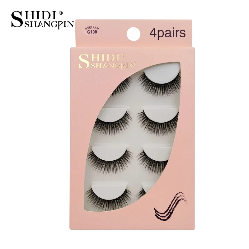 SDSP 4 Pairs 3D Mink Eyelashes Hand Made Natural Long Fake Eyelashes Makeup strip Mink Eyelash 1 Box FalseEyelash Extension
SDSP 4 Pairs 3D Mink Eyelashes Hand Made Natural Long Fake Eyelashes Makeup strip Mink Eyelash 1 Box FalseEyelash Extension