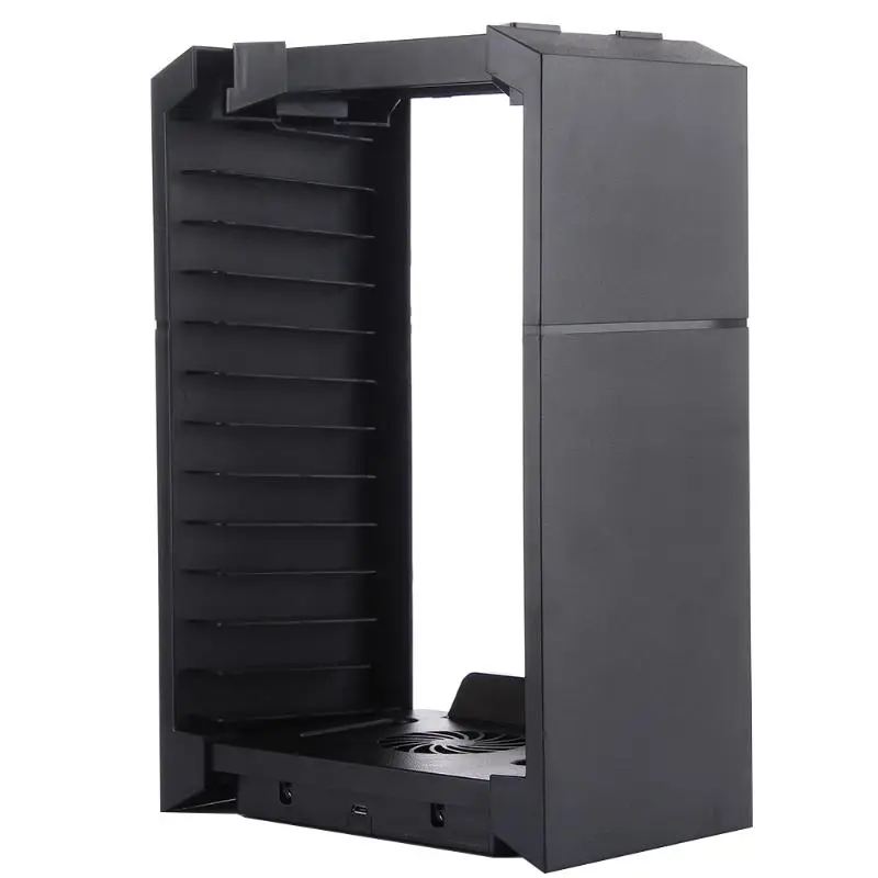 Multifunctional Game Disk Storage Tower Dual Controller Charger Dock Station With Micro USB Cable For PS4 Game Controller Black
Multifunctional Game Disk Storage Tower Dual Controller Charger Dock Station With Micro USB Cable For PS4 Game Controller Black