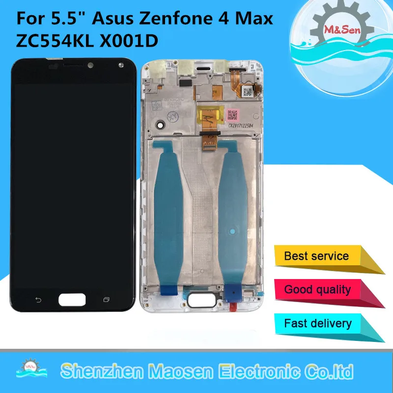 M&Sen For 5.5" Asus Zenfone 4 Max ZC554KL X001D LCD Screen Display+Touch Panel Digitizer With Frame For Asus ZC554KL Display
M&Sen For 5.5" Asus Zenfone 4 Max ZC554KL X001D LCD Screen Display+Touch Panel Digitizer With Frame For Asus ZC554KL Display
