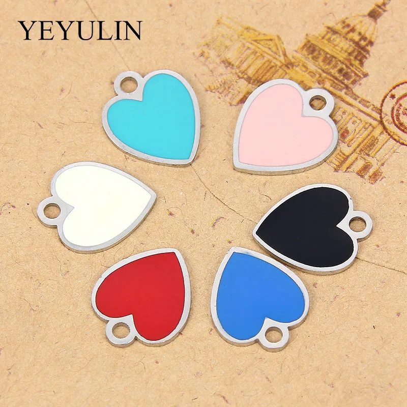 5 Pcs White Red Blue Multi-Color Love Heart Shape Stainless Charms Pendant For DIY Necklace Fashion Jewelry Making
5 Pcs White Red Blue Multi-Color Love Heart Shape Stainless Charms Pendant For DIY Necklace Fashion Jewelry Making