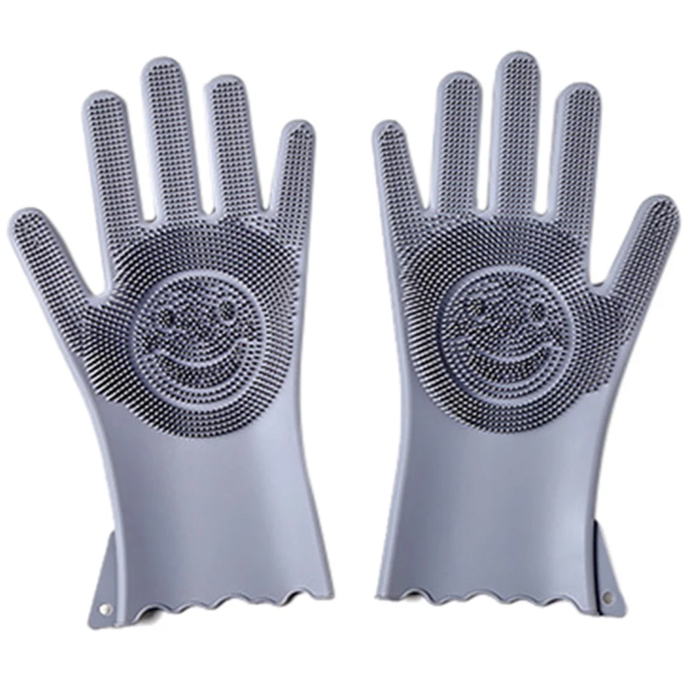 Reusable Silicon Dish Scrubber Rubber Cleaning Gloves Food Grade Cleaning Sponge Dishwashing Brushs Magic Silicone Gloves
Reusable Silicon Dish Scrubber Rubber Cleaning Gloves Food Grade Cleaning Sponge Dishwashing Brushs Magic Silicone Gloves