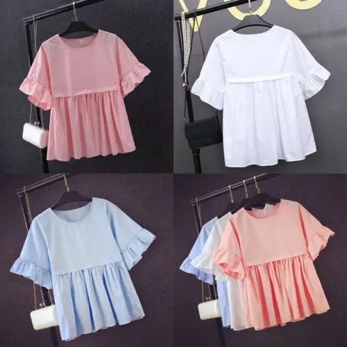 2019 New Fashion Women's Ladies Summer Ruffles Long Sleeve Shirt Loose O Neck Casual Blouse Solid Tops
2019 New Fashion Women's Ladies Summer Ruffles Long Sleeve Shirt Loose O Neck Casual Blouse Solid Tops