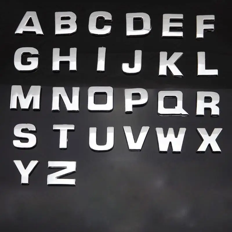 25MM Car Stickers Logo Automobiles Car Accessories Stickers 3D DIY Metallic Alphabet Sticker Silver Badge Decoration
25MM Car Stickers Logo Automobiles Car Accessories Stickers 3D DIY Metallic Alphabet Sticker Silver Badge Decoration