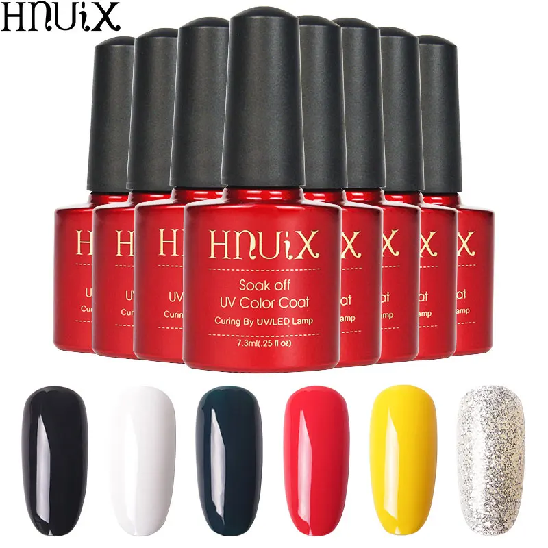 HNUIX 7.3ML Gel Nail Polish UV Black White Red Soak Off Gel Polish Gel Lacquer Nail Art Polish Semi Permanent
HNUIX 7.3ML Gel Nail Polish UV Black White Red Soak Off Gel Polish Gel Lacquer Nail Art Polish Semi Permanent