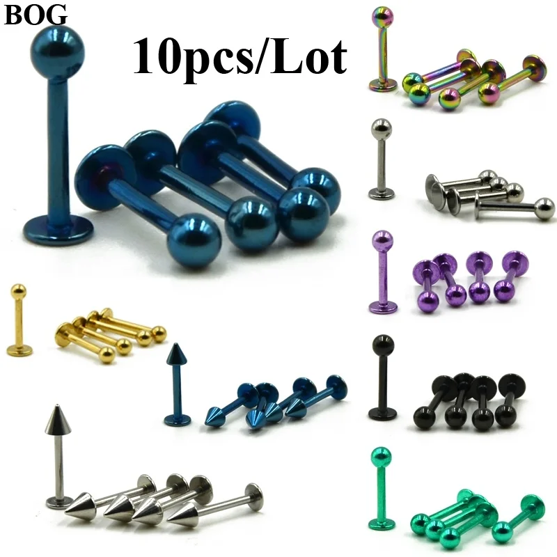 10PCS Surgical Steel Ball Labret Cartilage Piercing Ear Studs Tragus Helix Ear Bar Top Cone Labret Lip Stud Earring Body Jewelry
10PCS Surgical Steel Ball Labret Cartilage Piercing Ear Studs Tragus Helix Ear Bar Top Cone Labret Lip Stud Earring Body Jewelry