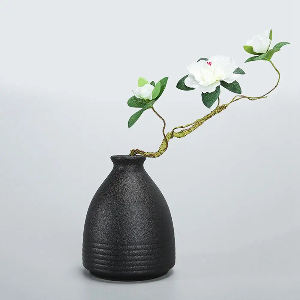 Black Ceramic Vase Handmade Plain Ceramic Flower Vase Home Living Room Office Decoration Retro Table Decor Vase Art Crafts
Black Ceramic Vase Handmade Plain Ceramic Flower Vase Home Living Room Office Decoration Retro Table Decor Vase Art Crafts