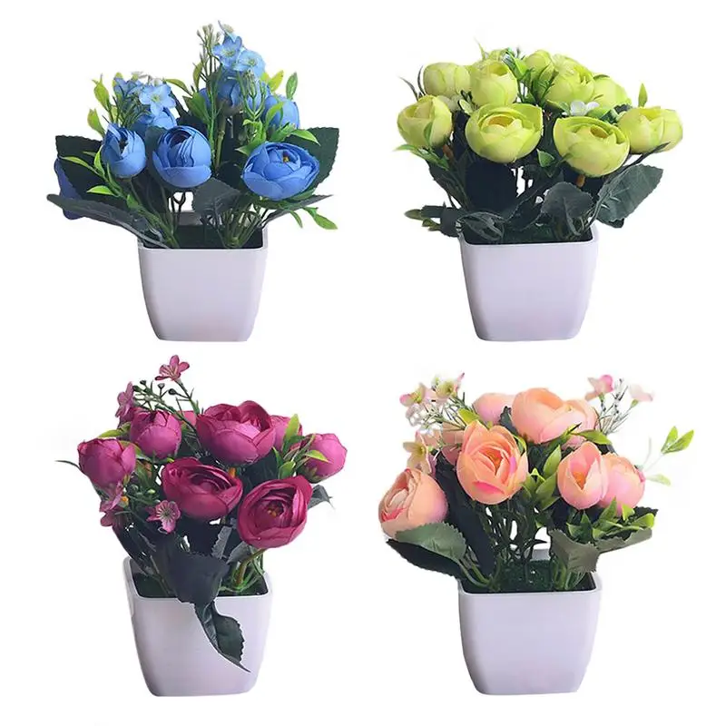 New Artificial Flower Set French Tea Buds Shelf Window Fashion Small Ornaments Silk Flower Small Potted Plant Home Accessories
New Artificial Flower Set French Tea Buds Shelf Window Fashion Small Ornaments Silk Flower Small Potted Plant Home Accessories