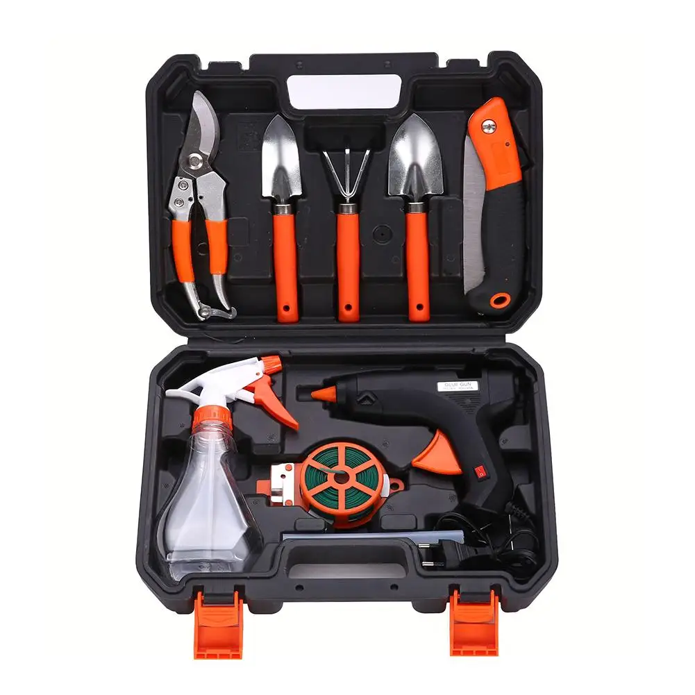 Garden Tools 10 PCS Gardening Tool Kit Horticultural Gifts For Garden Handicraft Tools With Suitcase Garden Set
Garden Tools 10 PCS Gardening Tool Kit Horticultural Gifts For Garden Handicraft Tools With Suitcase Garden Set