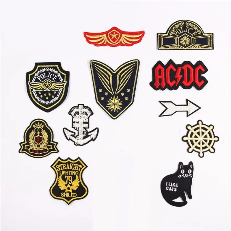 PGY Arm Badges Embroidered Patches for Clothes Fine Police Military Iron On Stickers Ship's anchor Shape Appliques Man Parches
PGY Arm Badges Embroidered Patches for Clothes Fine Police Military Iron On Stickers Ship's anchor Shape Appliques Man Parches