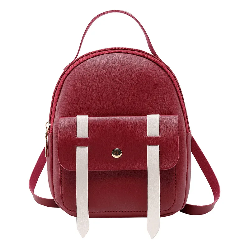 Для женщин Мини рюкзак сумка брендовые модные сумки 2019 детей Back Pack одноцветное