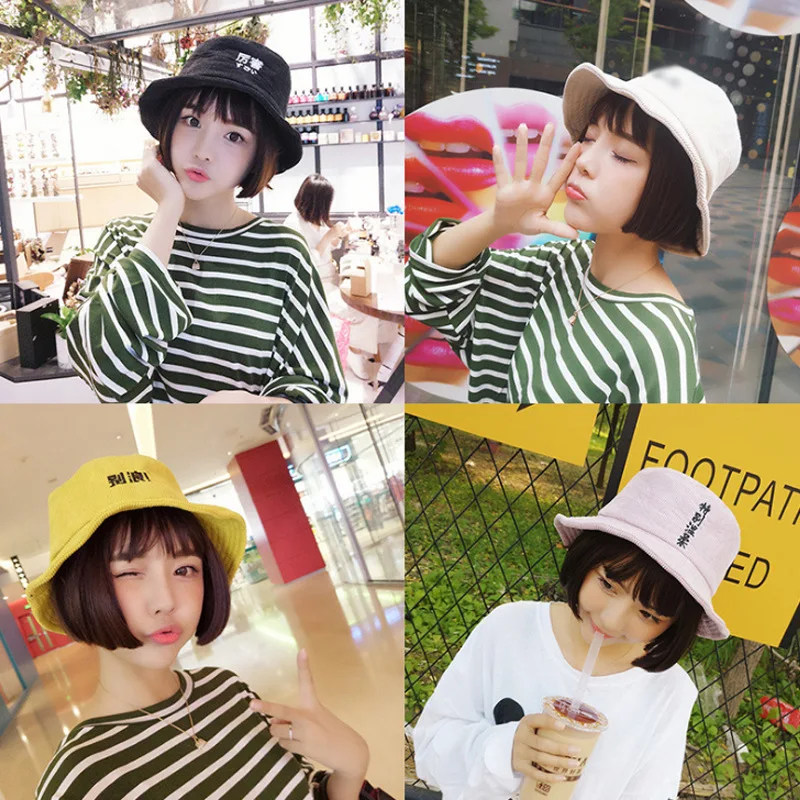 New Pattern Ma'am Korean Interest Written Words Fisherman Hats Autumn And Winter Eaves Corduroy Men And Women Lovers Basin Cap
New Pattern Ma'am Korean Interest Written Words Fisherman Hats Autumn And Winter Eaves Corduroy Men And Women Lovers Basin Cap