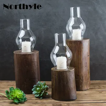 Northyle traditional candlestick glass candle holder wooden base candle lantern party decoration tealight candle stand
Northyle traditional candlestick glass candle holder wooden base candle lantern party decoration tealight candle stand